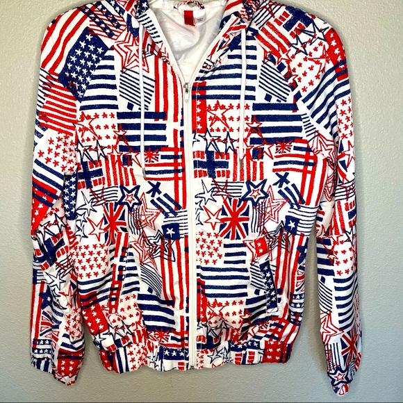 Divided Jackets & Blazers - Divided windbreaker  jacket patriot colores